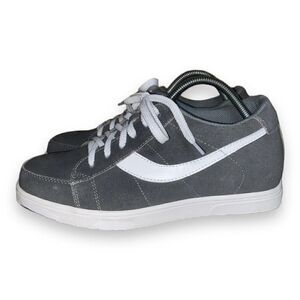 TOTO Suede Elevated 2.8 inch Casual Sneakers Grey / White A1911 Men's 8